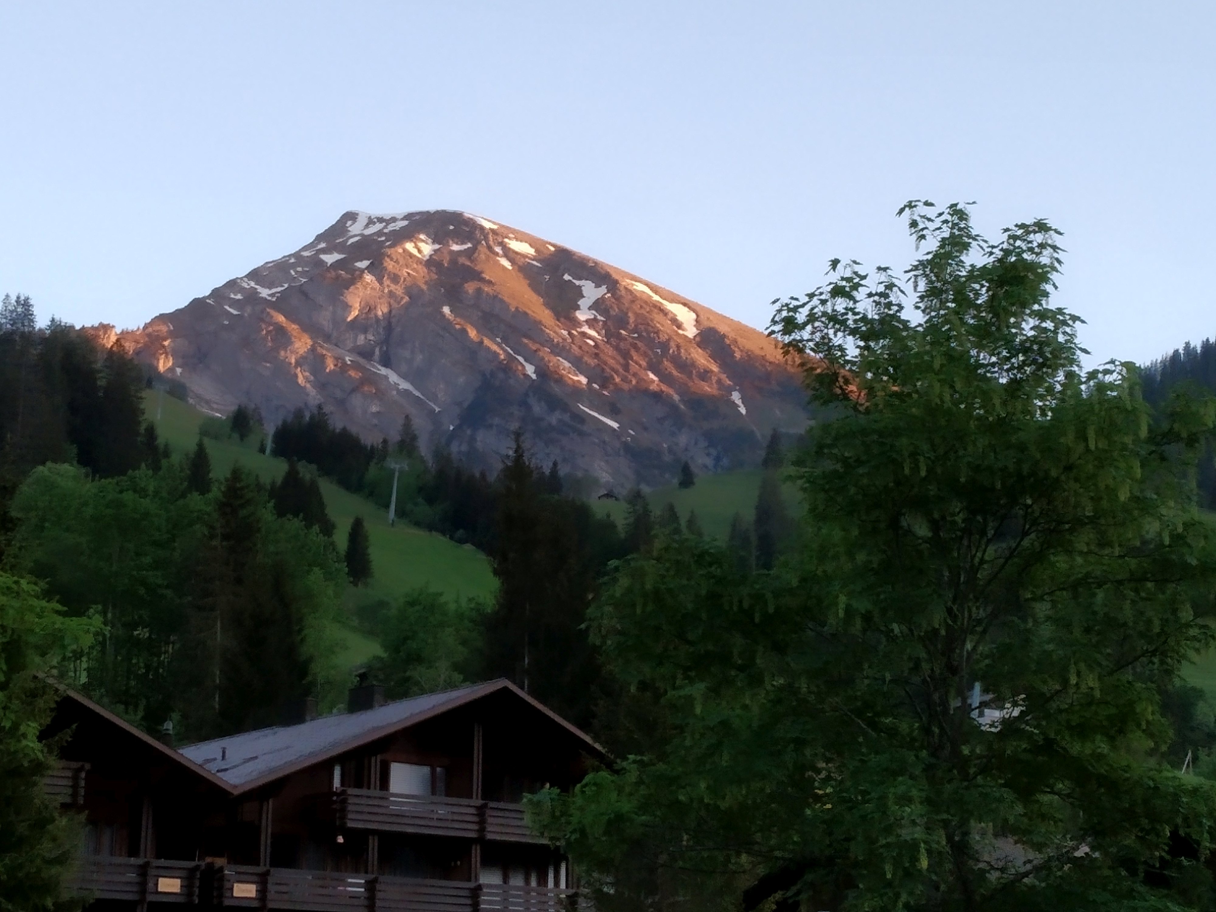 Abendstimmung auf dem Balkon